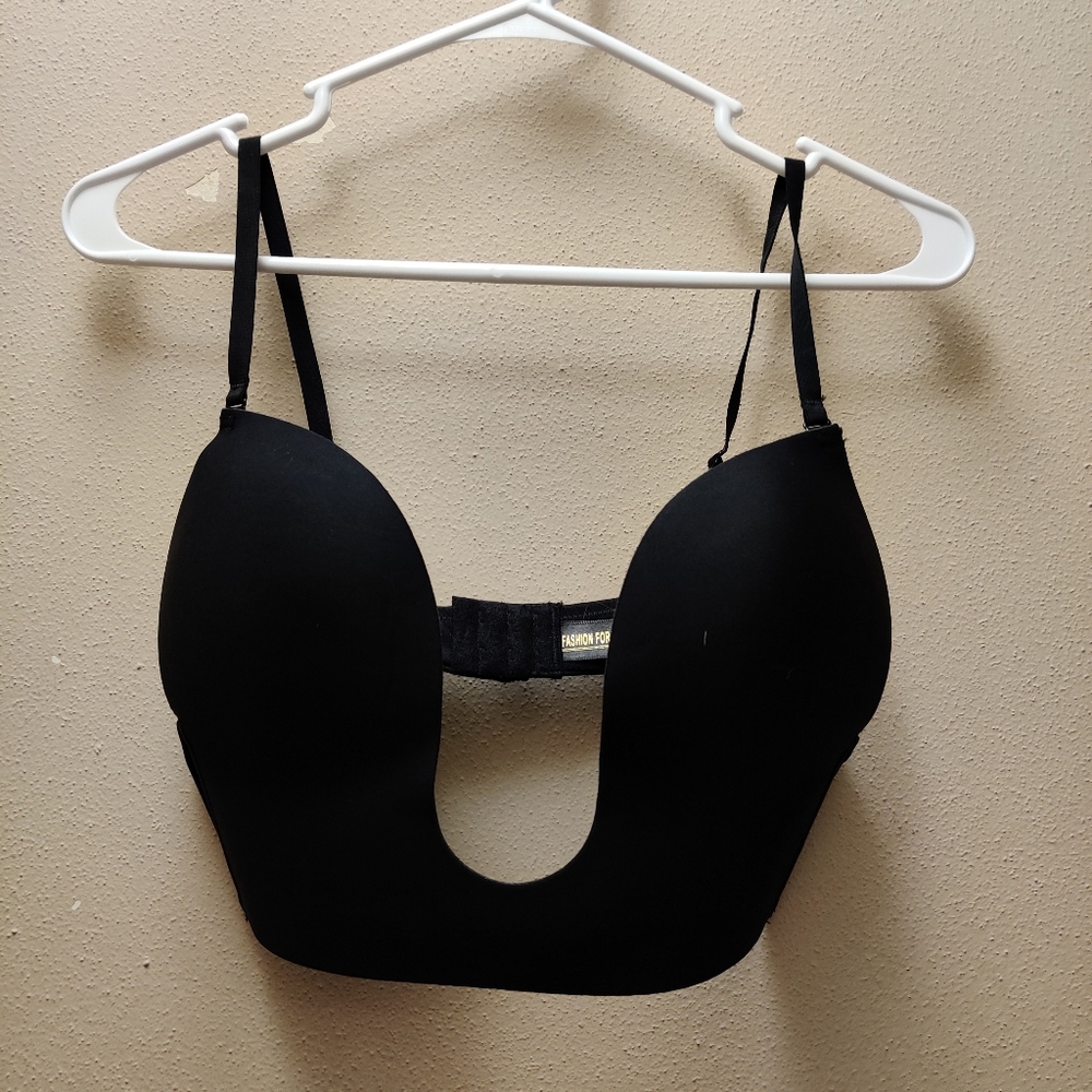 Fashion Forms Black U-Plunge Bra